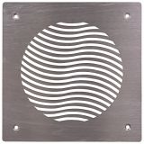 Pluggit Zuluftblende aus Edelstahl - Design Wave PL132