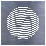 Pluggit Abluftblende aus Edelstahl - Design Wave EVBP3