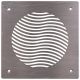 Pluggit Zuluftblende aus Edelstahl - Design Wave PL132